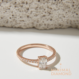 Beautiful Sky in Radiant 0.41 Carat Ring