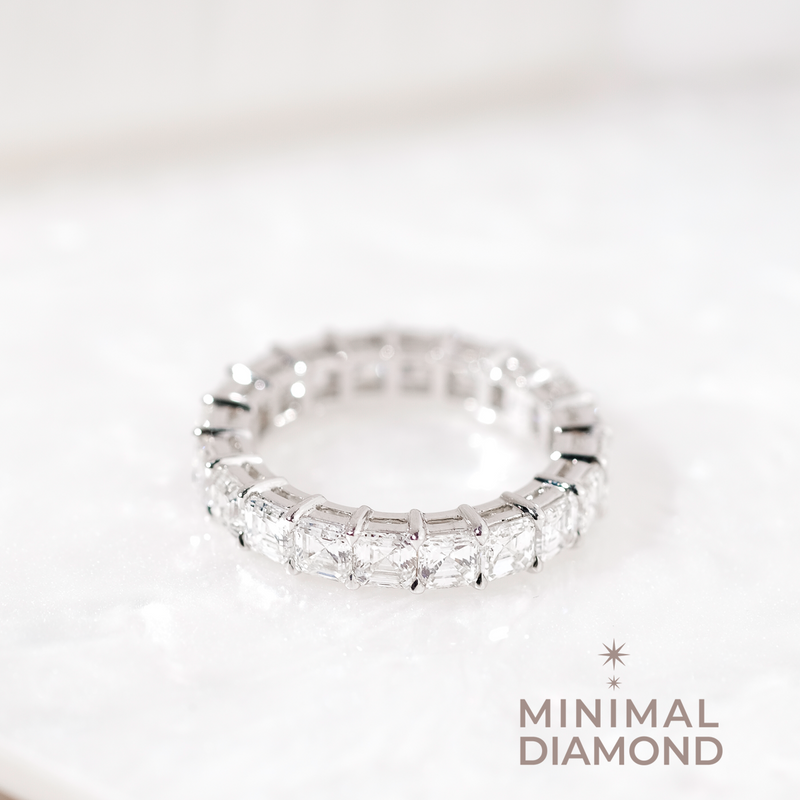 Asscher Diamond Eternity Ring