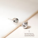 Mini Bezel Ear Studs