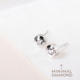 Mini Bezel Ear Studs