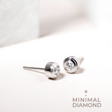 Mini Bezel Ear Studs