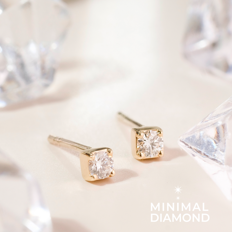 Miki Ice Cube Ear Studs