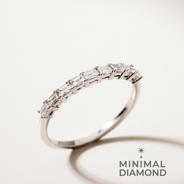 Half Eternity in Baguette Ring