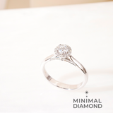 Round Brilliant 0.50 Carat Halo Type A Ring