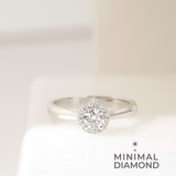 Round Brilliant 0.50 Carat Halo Type A Ring