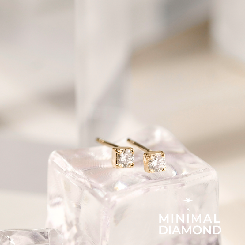Miki Ice Cube Ear Studs