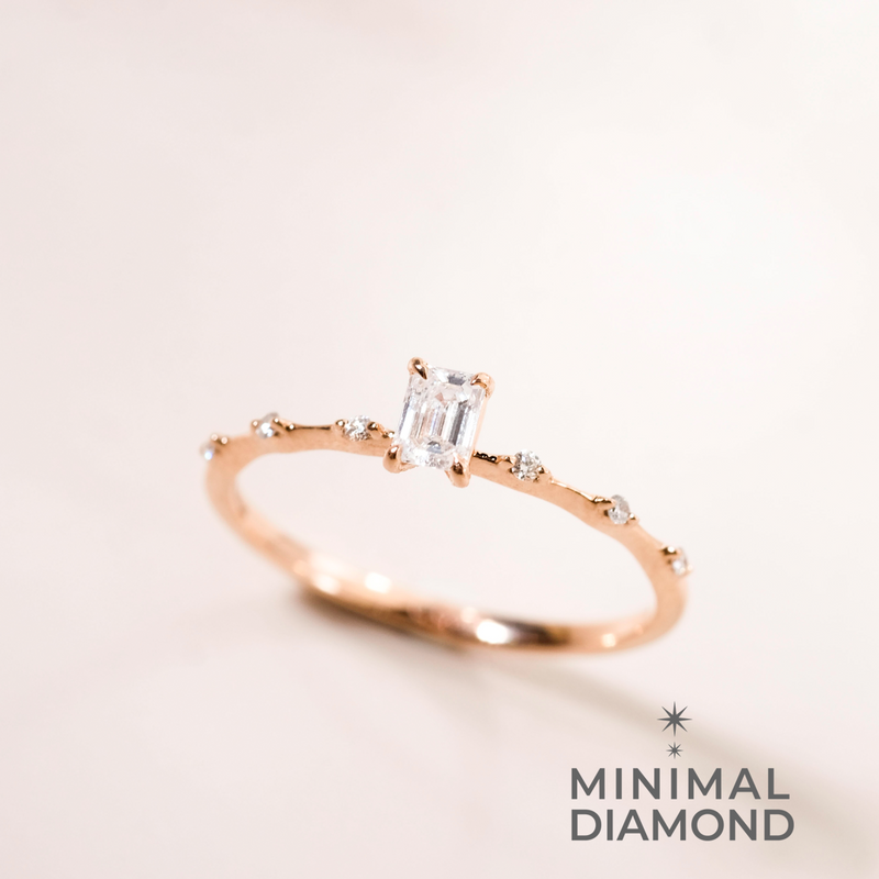 Mini Classic Emerald 0.15 Carat Ring