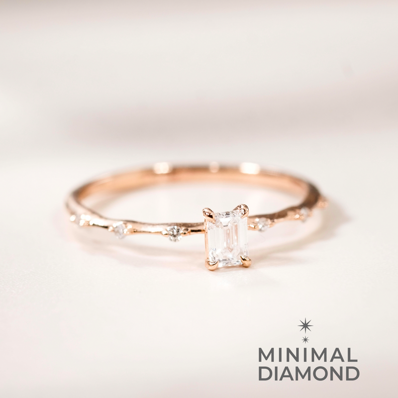 Mini Classic Emerald 0.15 Carat Ring