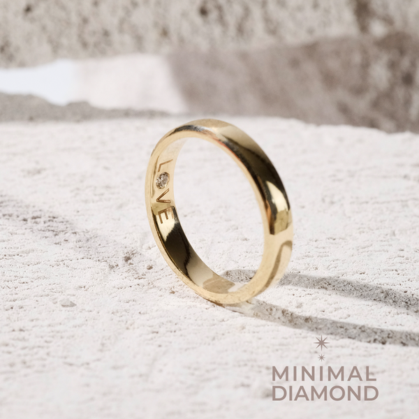 Love Band 3.5 mm Diamond Ring